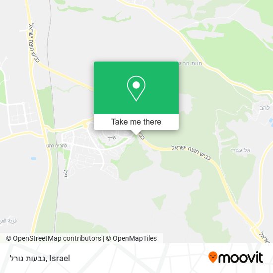 גבעות גורל map