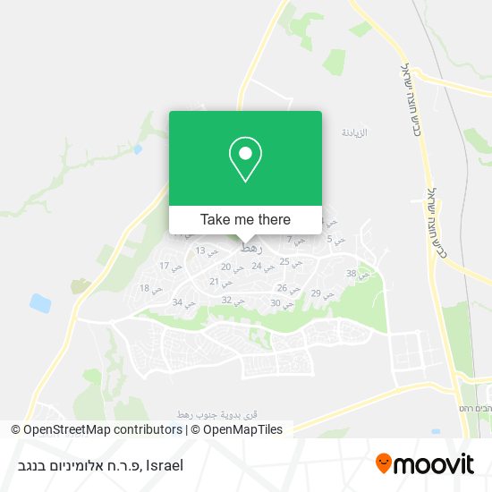 פ.ר.ח אלומיניום בנגב map