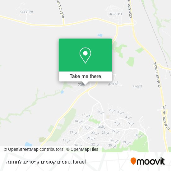 טעמים קסומים-קייטרינג לחתונה map