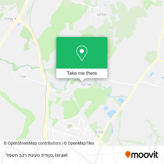 נקודת טעינת רכב חשמל map