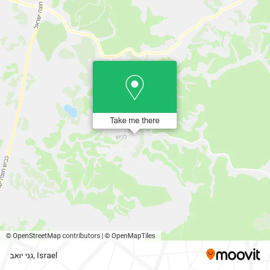 Карта גני יואב