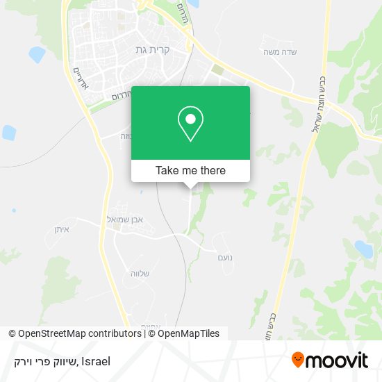 שיווק פרי וירק map