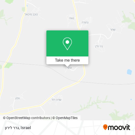 גרר לירון map