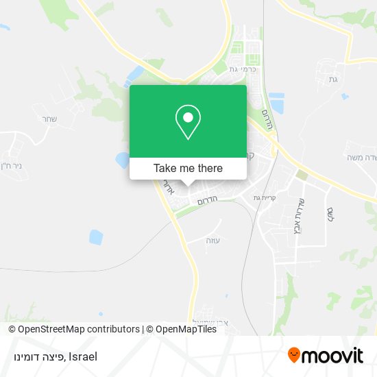 פיצה דומינו map