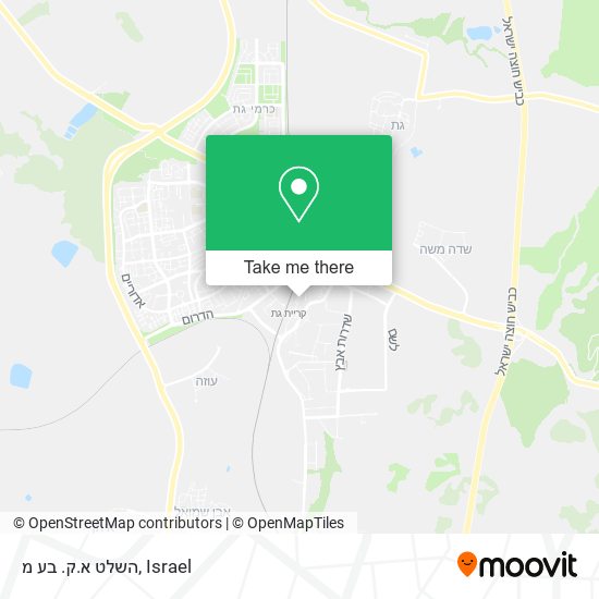 השלט א.ק. בע מ map