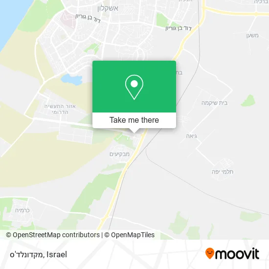 Карта מקדונלד'ס