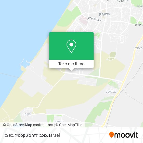 כוכב הזהב טקסטיל בע מ map