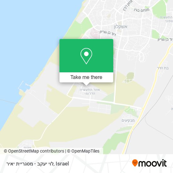 Карта לוי יעקב - מסגריית יאיר