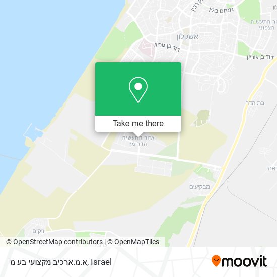 א.מ.ארכיב מקצועי בע מ map