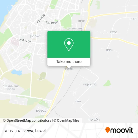 Карта אשקלון גרר עזרא