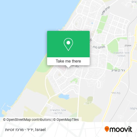 ידיד - מרכז זכויות map