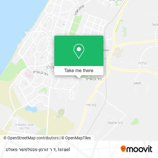 ד ר זורמן-מנטלמשר פאולט map