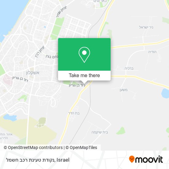 נקודת טעינת רכב חשמל map