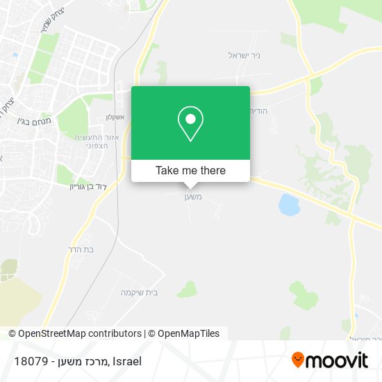18079 - מרכז משען map