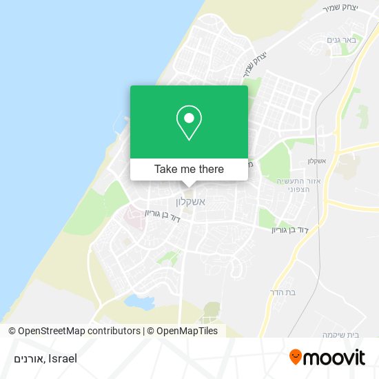 אורנים map