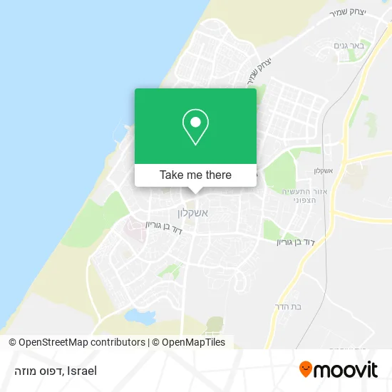 Карта דפוס מוזה