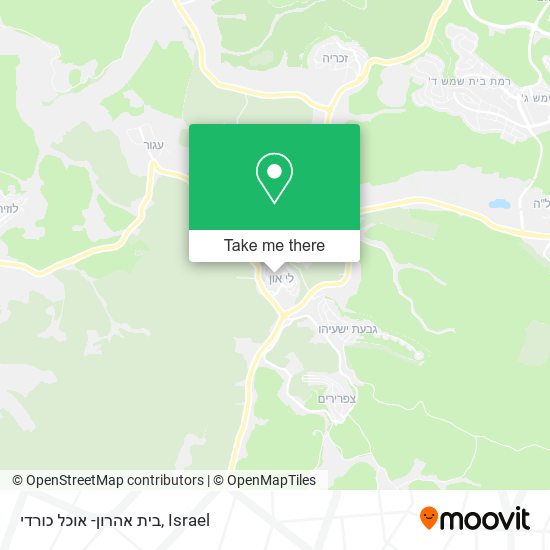 בית אהרון- אוכל כורדי map