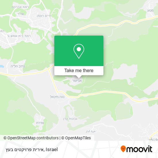 אירית פרויקטים בעץ map