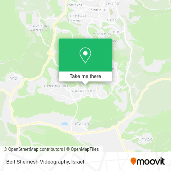 Beit Shemesh Videography map