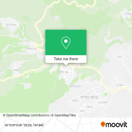 Карта מבצר אנטיפטרוס