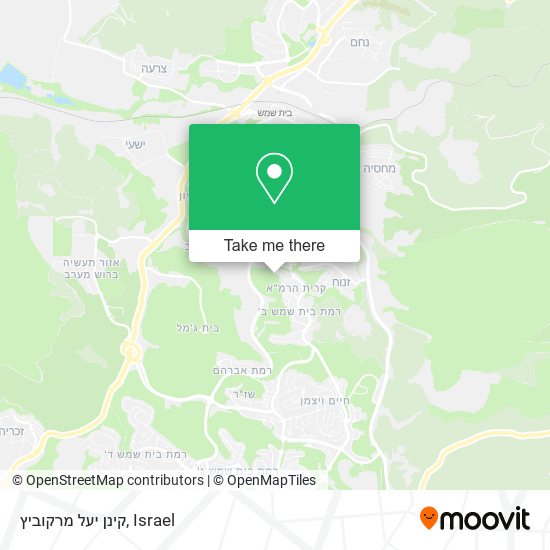 קינן יעל מרקוביץ map