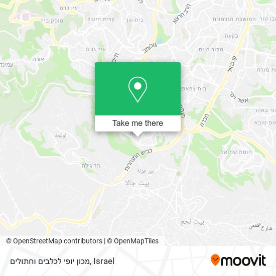 מכון יופי לכלבים וחתולים map