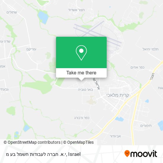 י.א. חברה לעבודות חשמל בע מ map