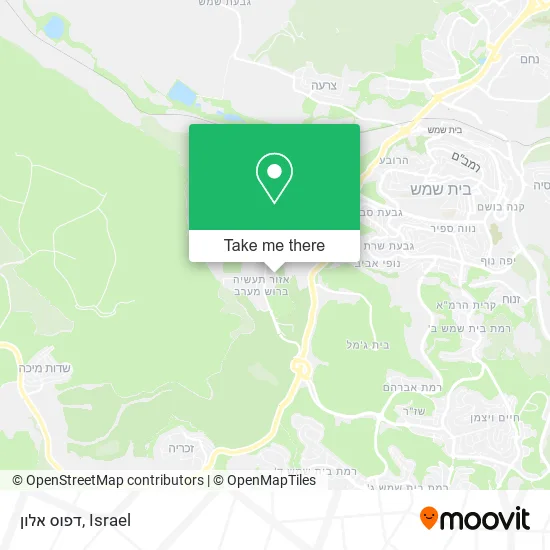 Карта דפוס אלון
