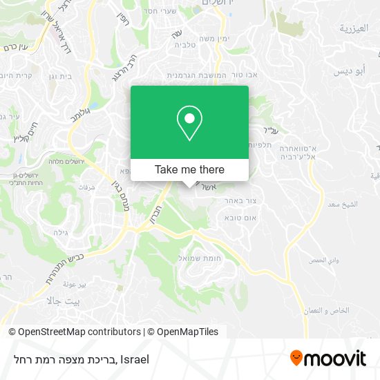 בריכת מצפה רמת רחל map