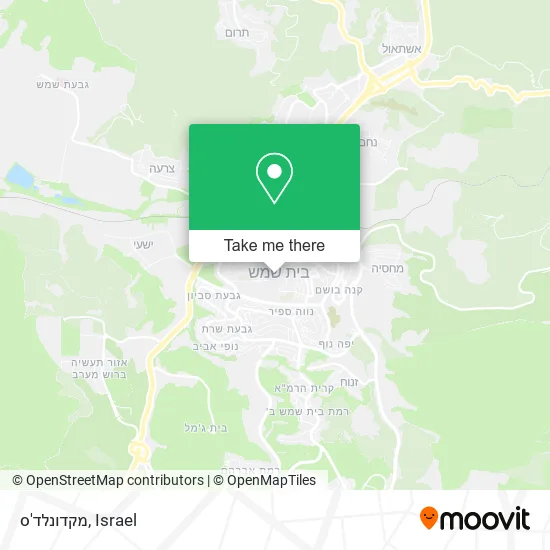 Карта מקדונלד'ס