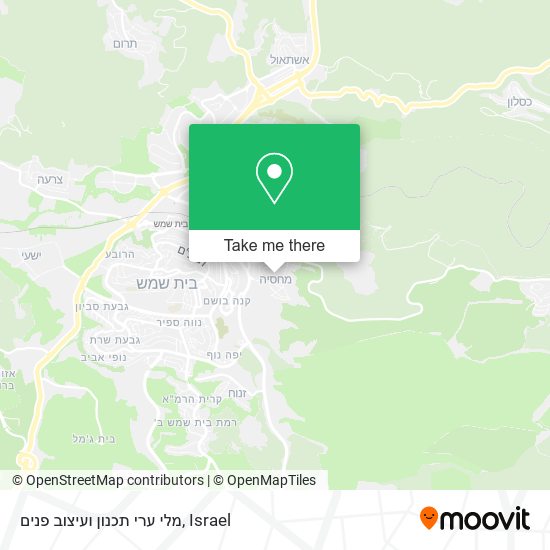 מלי ערי תכנון ועיצוב פנים map