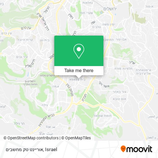 אוריינט טק מחשבים map