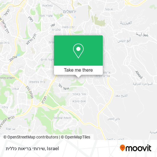 שירותי בריאות כללית map