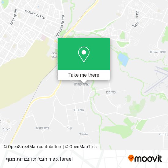 כפיר הובלות ועבודות מנוף map