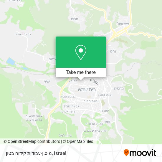 מ.ס.ן-עבודות קידוח בטון map