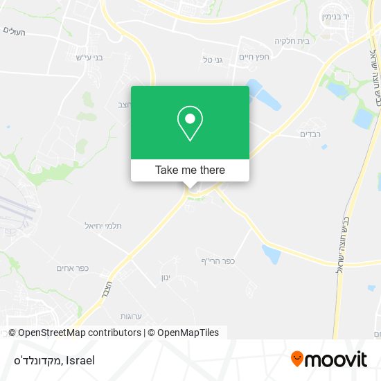 Карта מקדונלד'ס