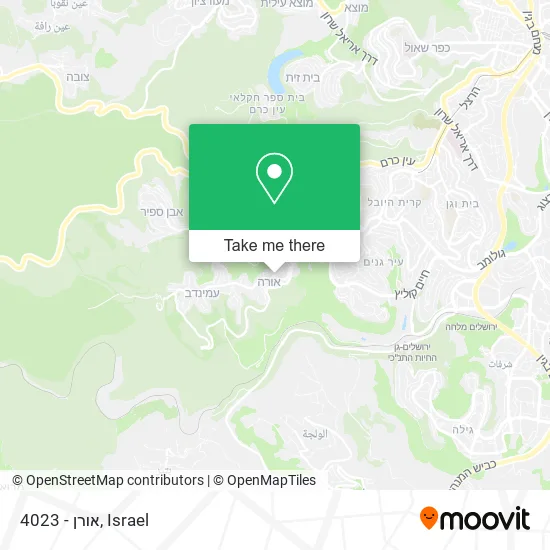 Карта 4023 - אורן