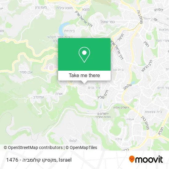 1476 - מקסיקו קולומביה map