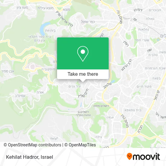 Kehilat Hadror map