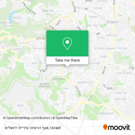 אגף הרווחה עיריית ירושלים map