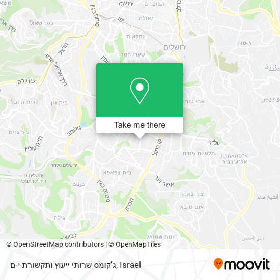 ג'קומס שרותי ייעוץ ותקשורת י-ם map