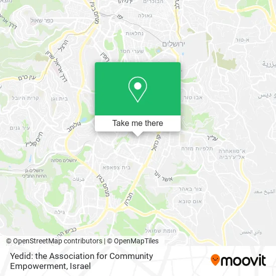 Карта Yedid: the Association for Community Empowerment