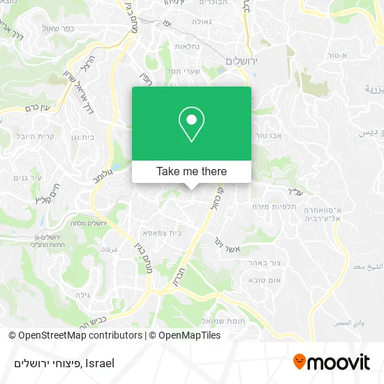 Карта פיצוחי ירושלים