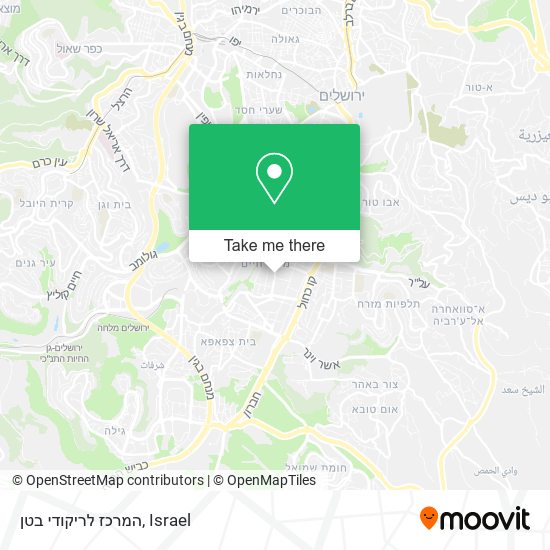 המרכז לריקודי בטן map