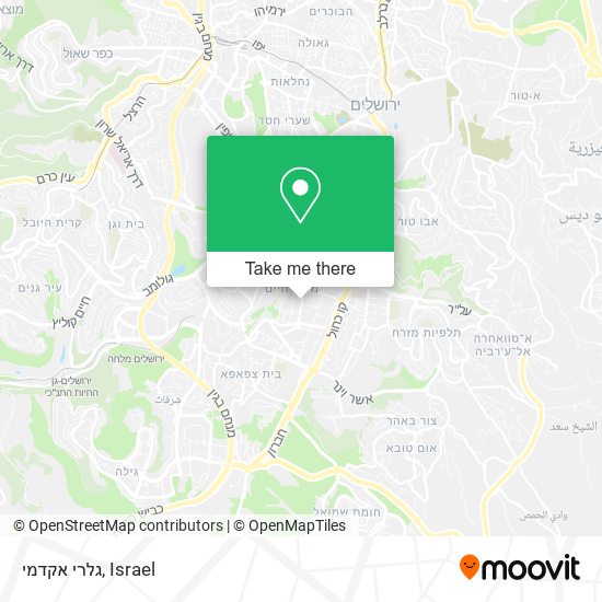 גלרי אקדמי map