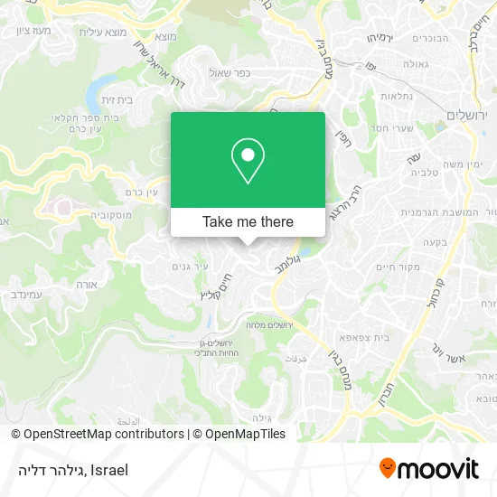 Карта גילהר דליה