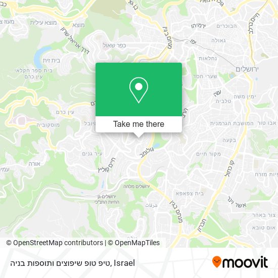 טיפ טופ שיפוצים ותוספות בניה map