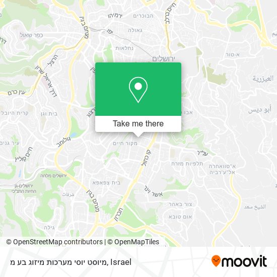 מיוסט יוסי מערכות מיזוג בע מ map