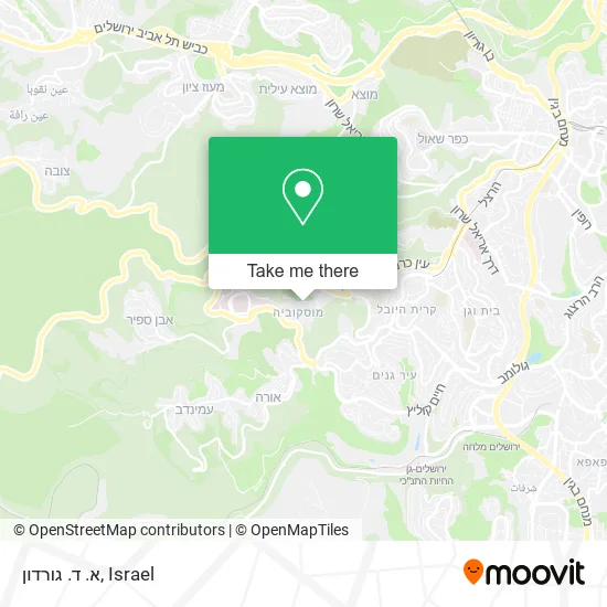 Карта א. ד. גורדון