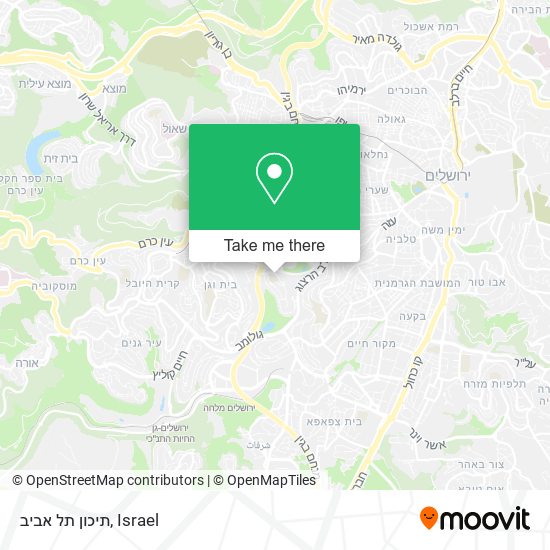 תיכון תל אביב map